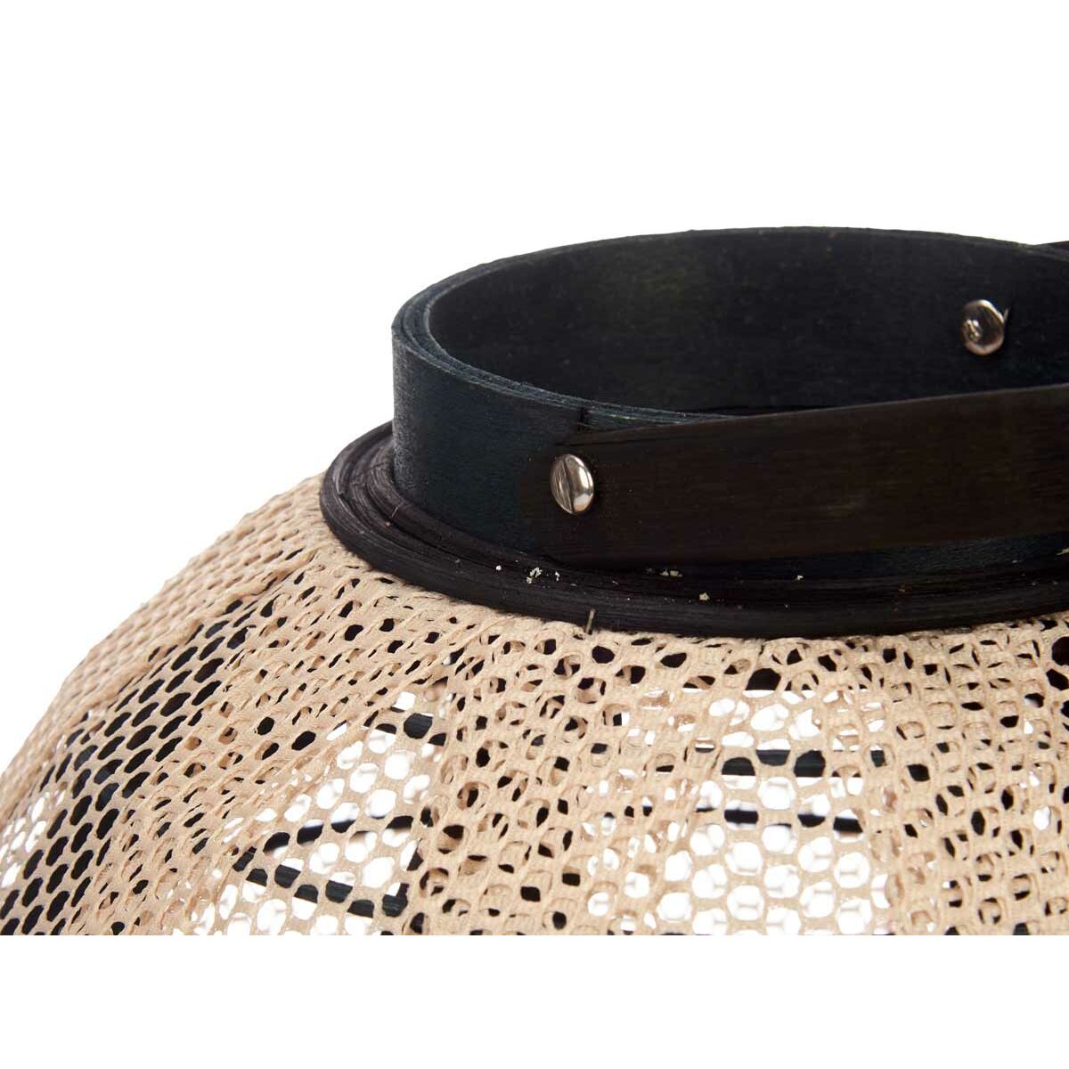 Подсвечник Фонарь С ручкой Бежевый Деревянный Ткань 30 x 30 x 30 cm (2 штук)-3