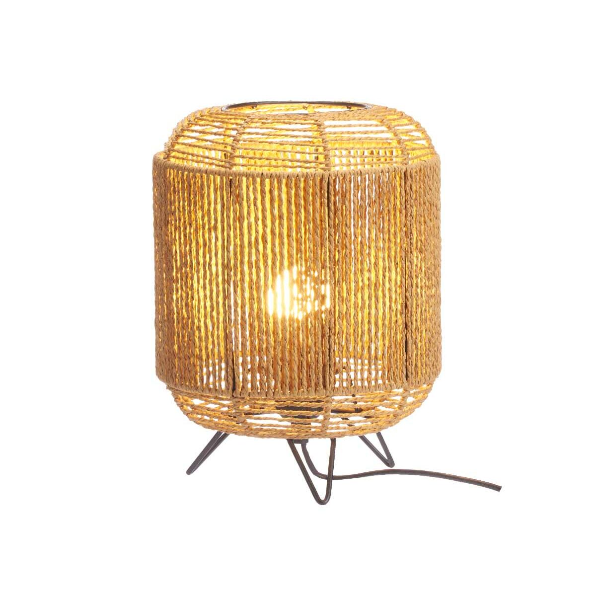 Настольная лампа Веревка 40 W Коричневый Чёрный 21 x 27 x 20 cm (4 штук)-2