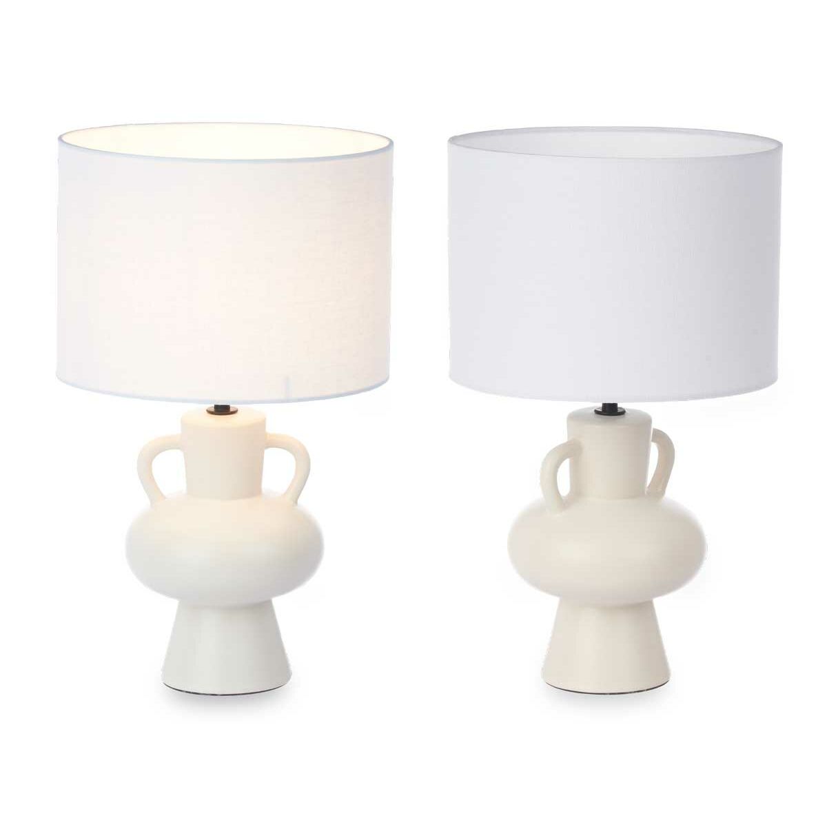 Table lamp Pitcher 40 W White Ceramics 24 x 39.7 x 24 cm (4 pieces)-2