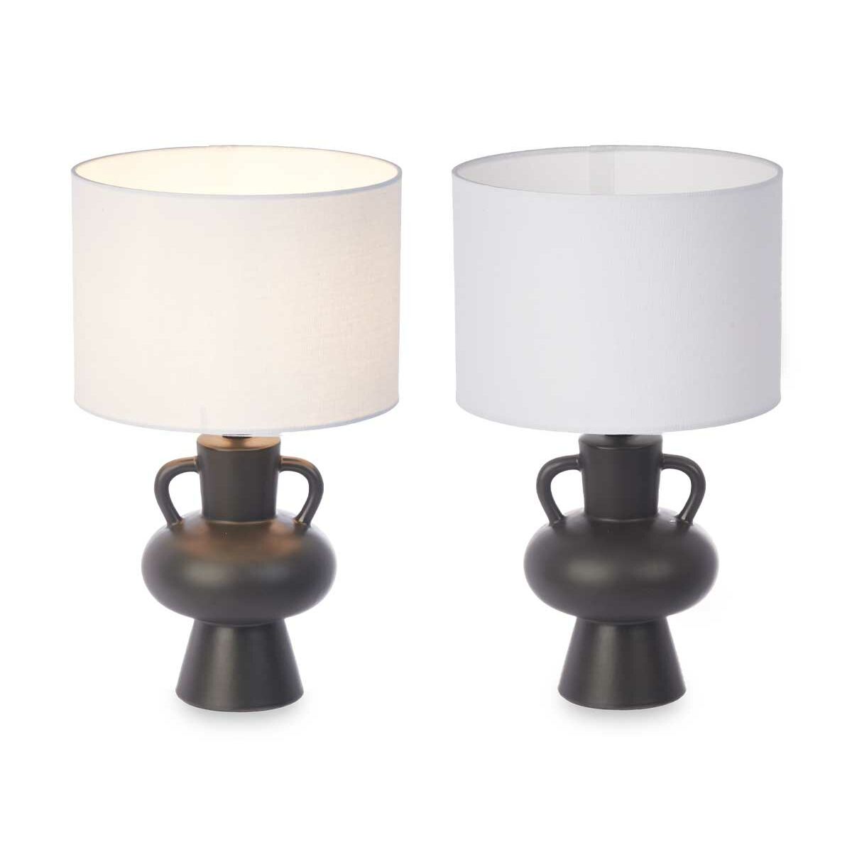 Настольная лампа Кувшин 40 W Чёрный Керамика 24 x 39,7 x 24 cm (4 штук)-2