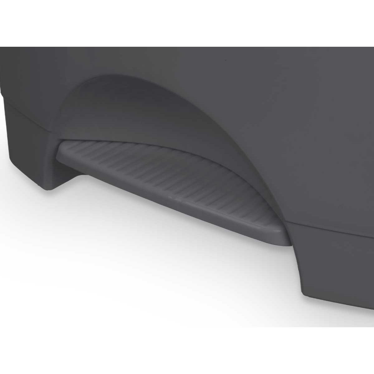 Мусорное ведро с педалью Антрацитный Пластик 30 L (4 штук)-3