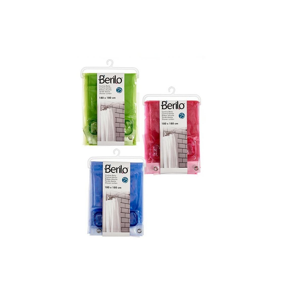 淋浴窗帘塑料21 x 3 x 32 cm （12件）-3