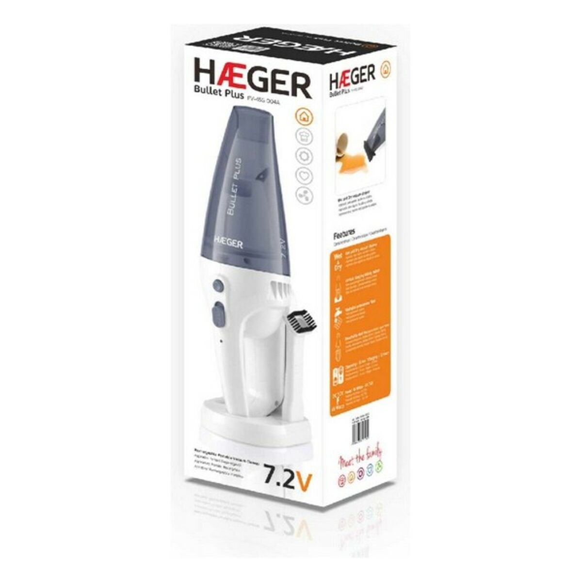 Ручной пылесос Haeger Bullet Plus 0,5 L 40W-6