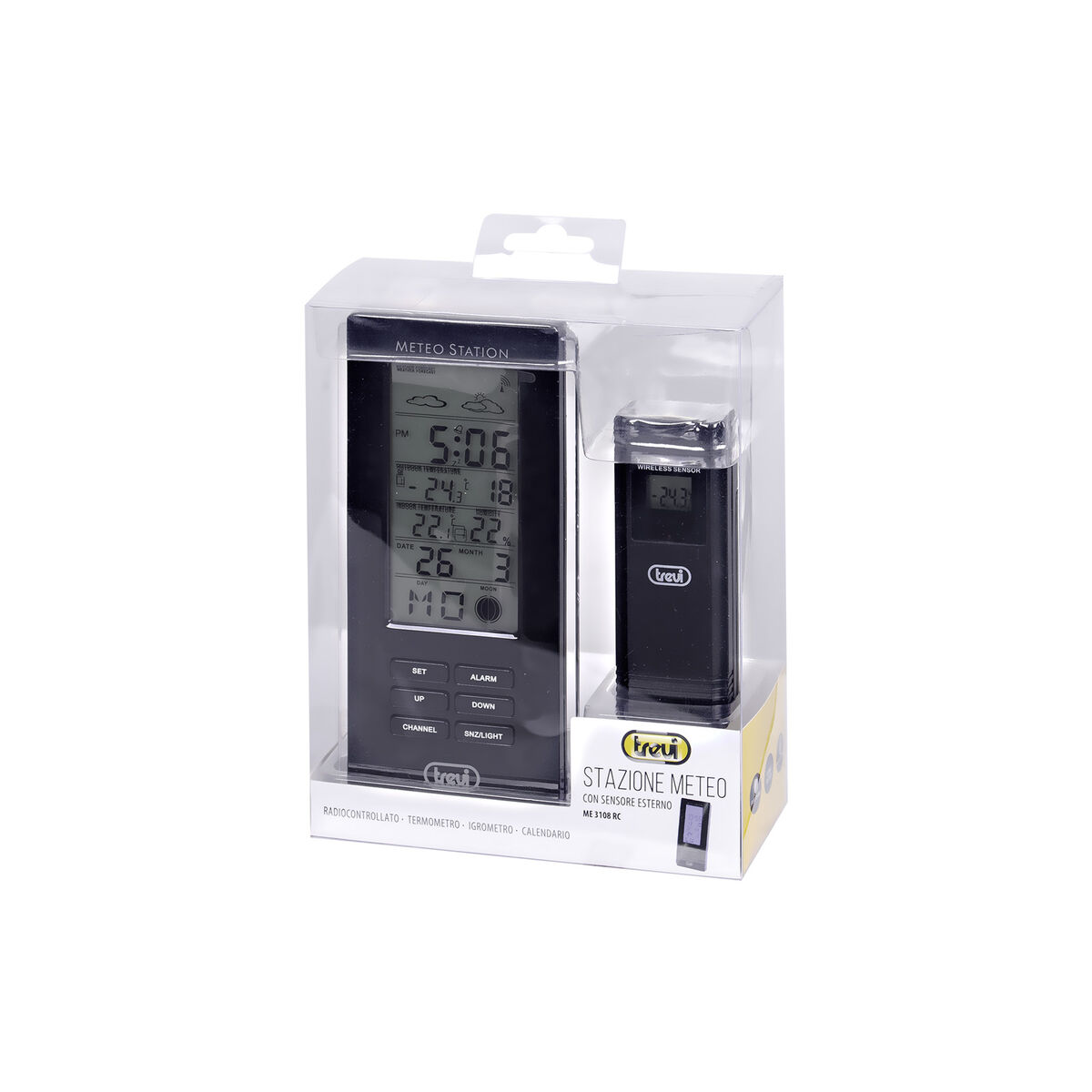 Multifunctional weather station Trevi 3108 RC Black-2