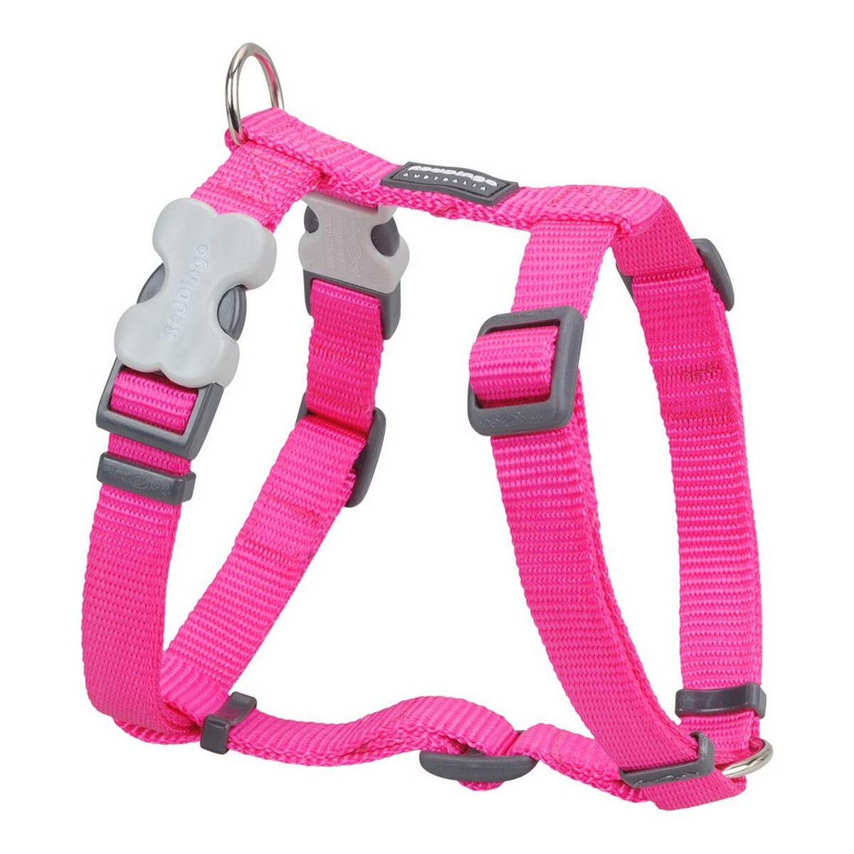 Red Dingo Flat Dog Harness 60-109 cm Fuchsia