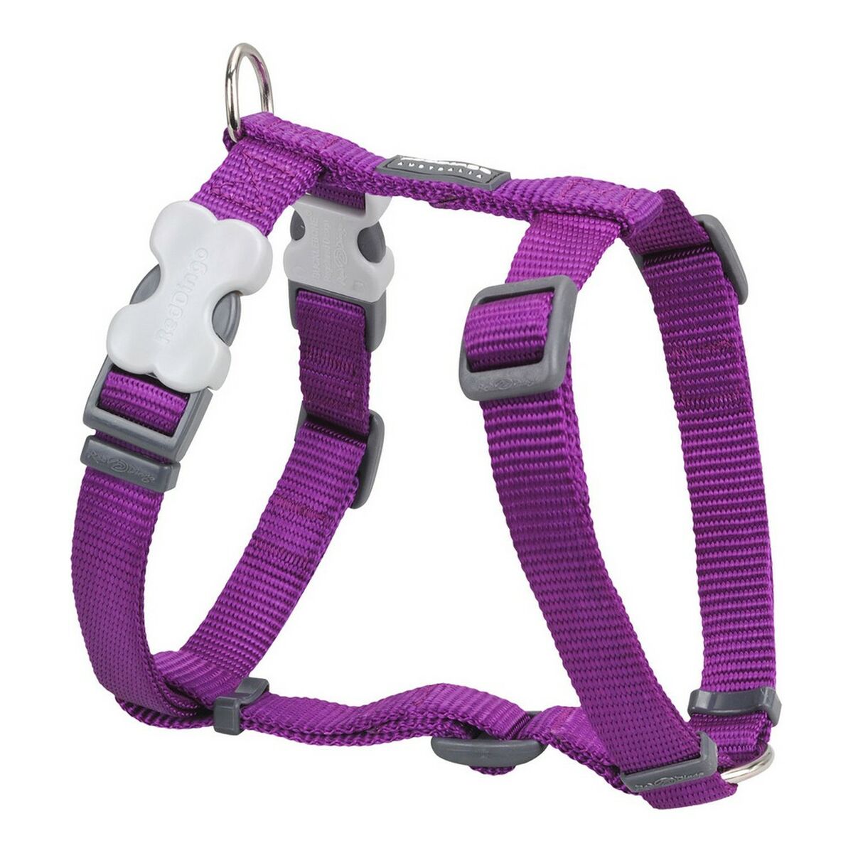 Red Dingo Flat Dog Harness 60-109 cm Purple
