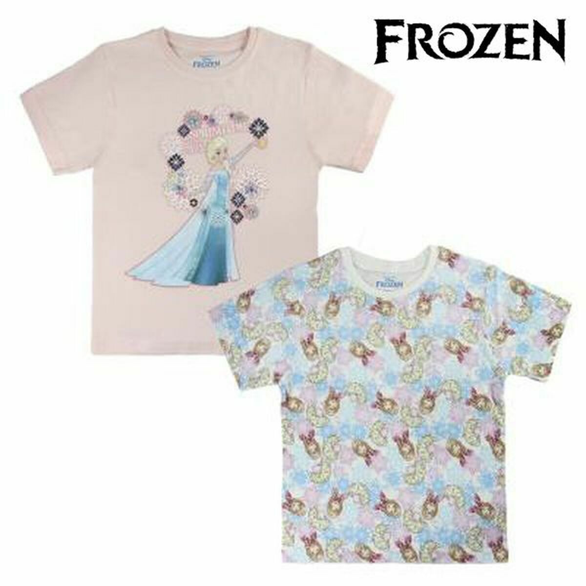 Детский Футболка с коротким рукавом Frozen 72680 Небесный синий-4