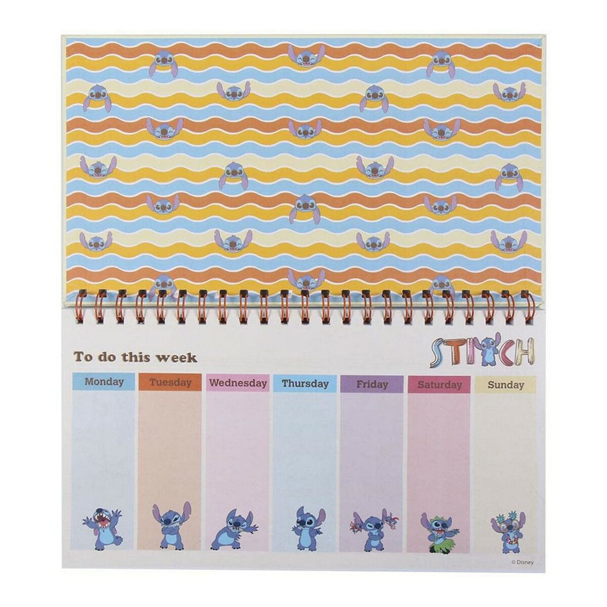 Еженедельный планировщик Disney Stitch бумага (35 x 16,7 x 1 cm)-6