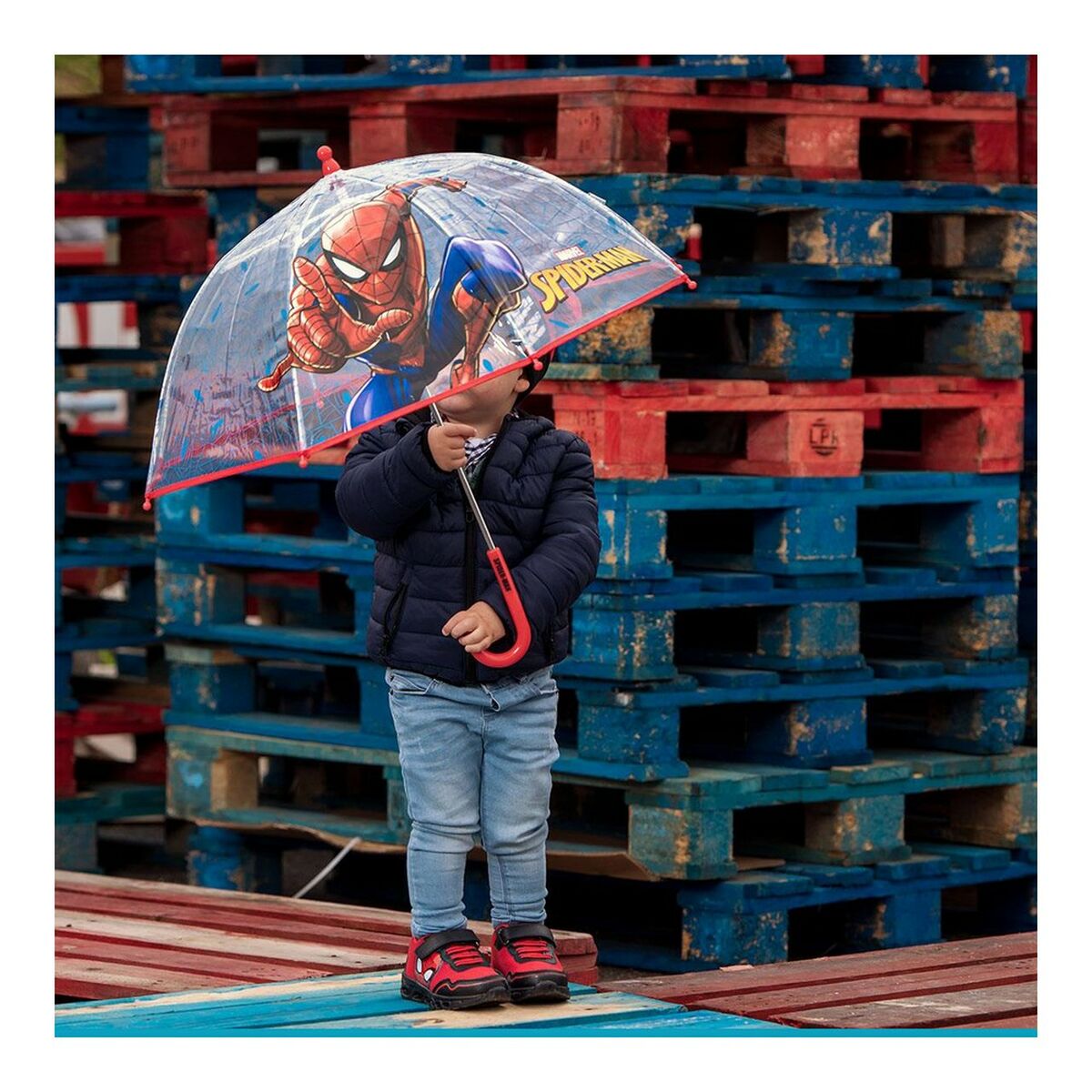 Зонт Spiderman 2400000615 Синий (Ø 71 cm)-8