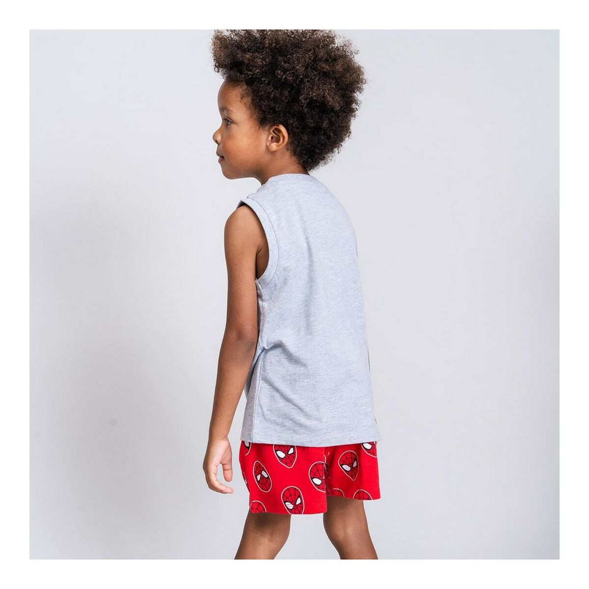 Ұл балаларға арналған жазғы пижама Spider-Man Сұр-3
