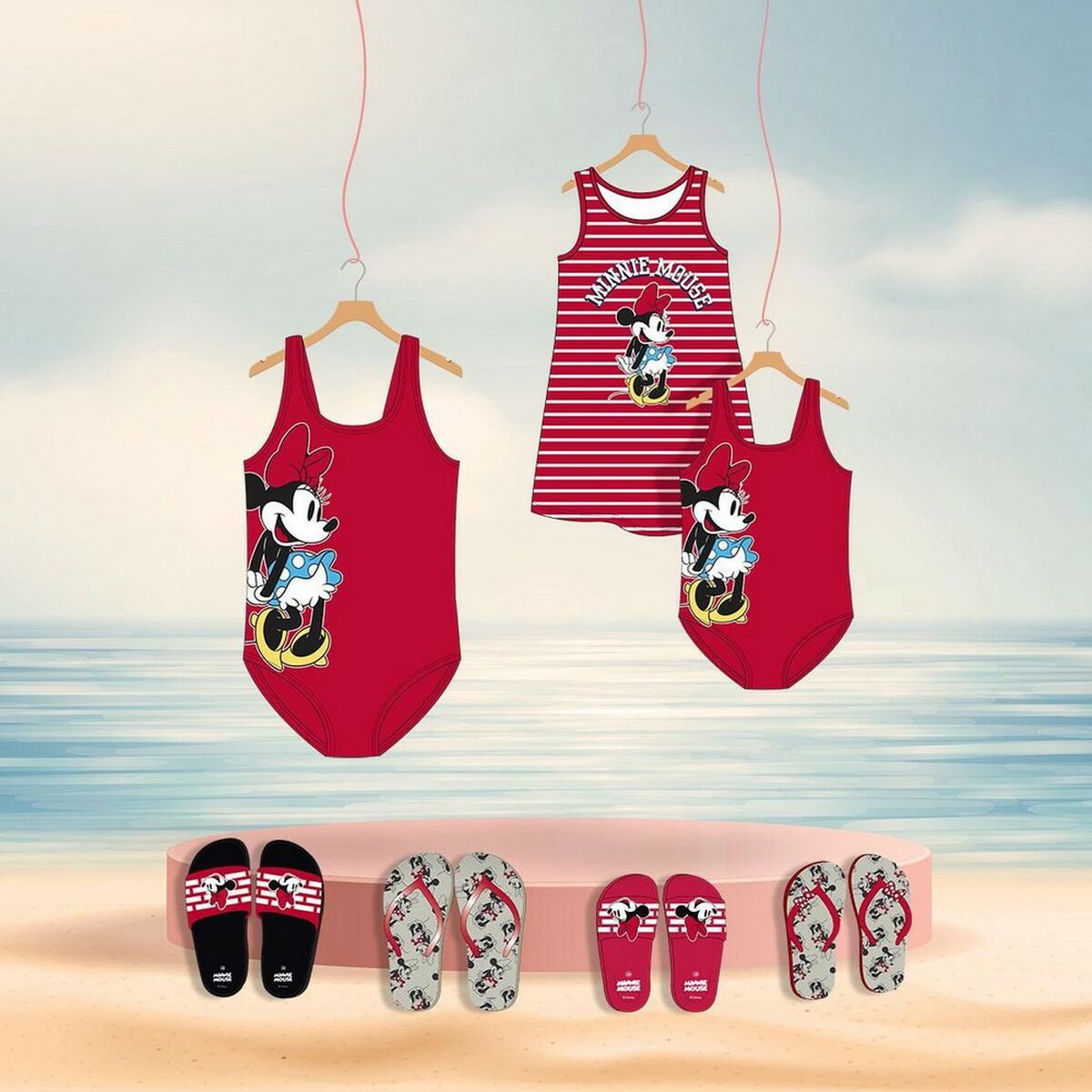 Көйлек Minnie Mouse Қызыл-4