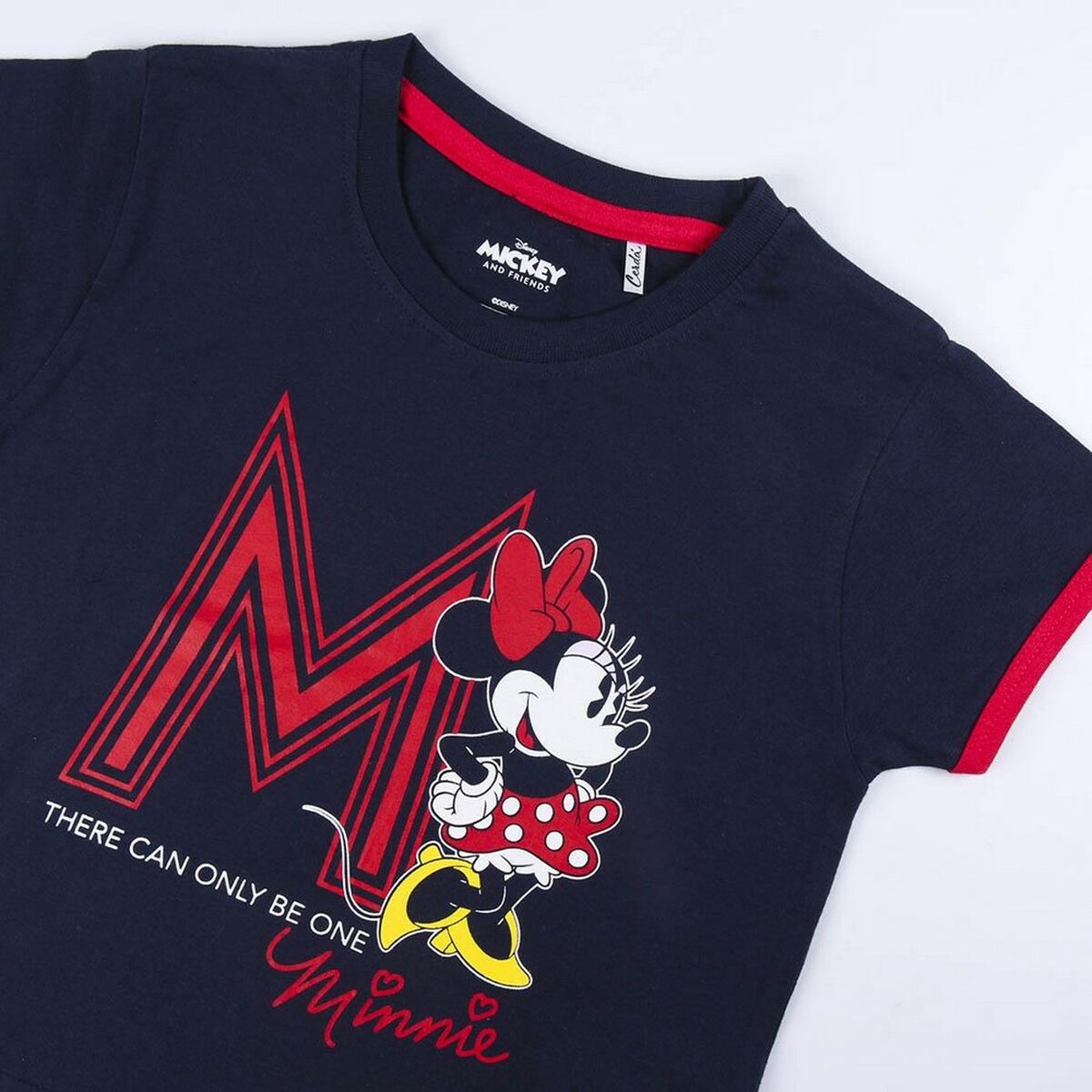 Балаларға арналған жазғы пижама Minnie Mouse Қара-көк Сұр-3