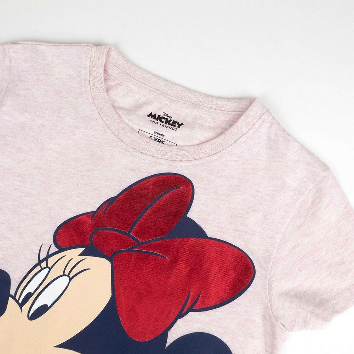 Балаларға арналған қысқа жеңді футболка Minnie Mouse қызғылт-2