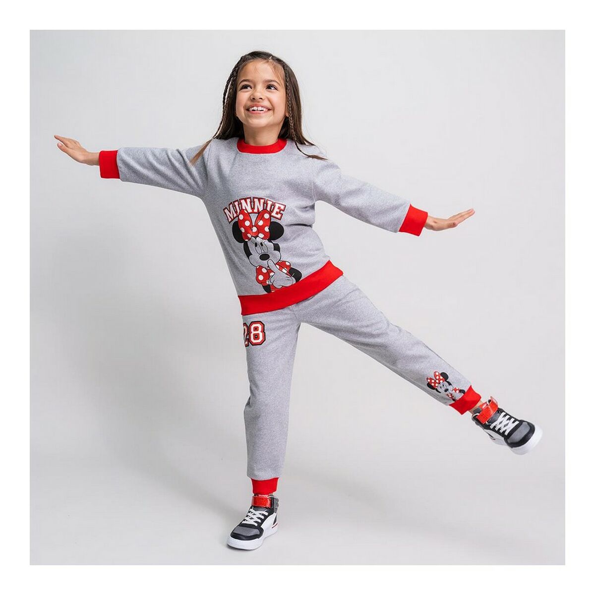 Балаларға арналған спорттық костюм Minnie Mouse Сұр-6