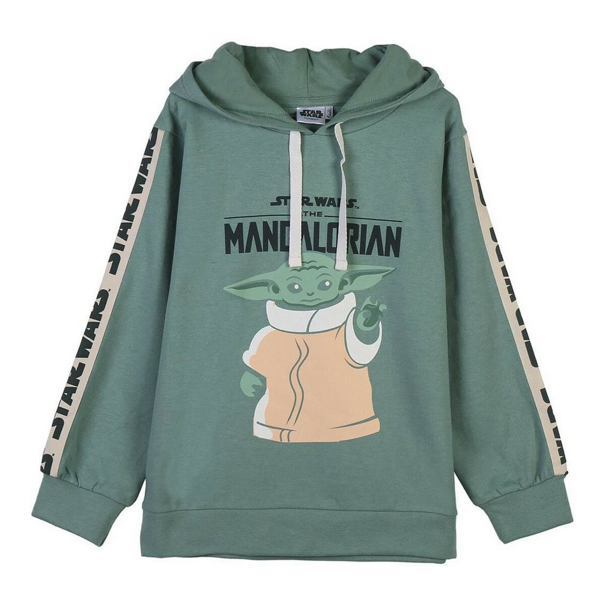 Hoodie Çocuk Mandaloryalı Yeşil