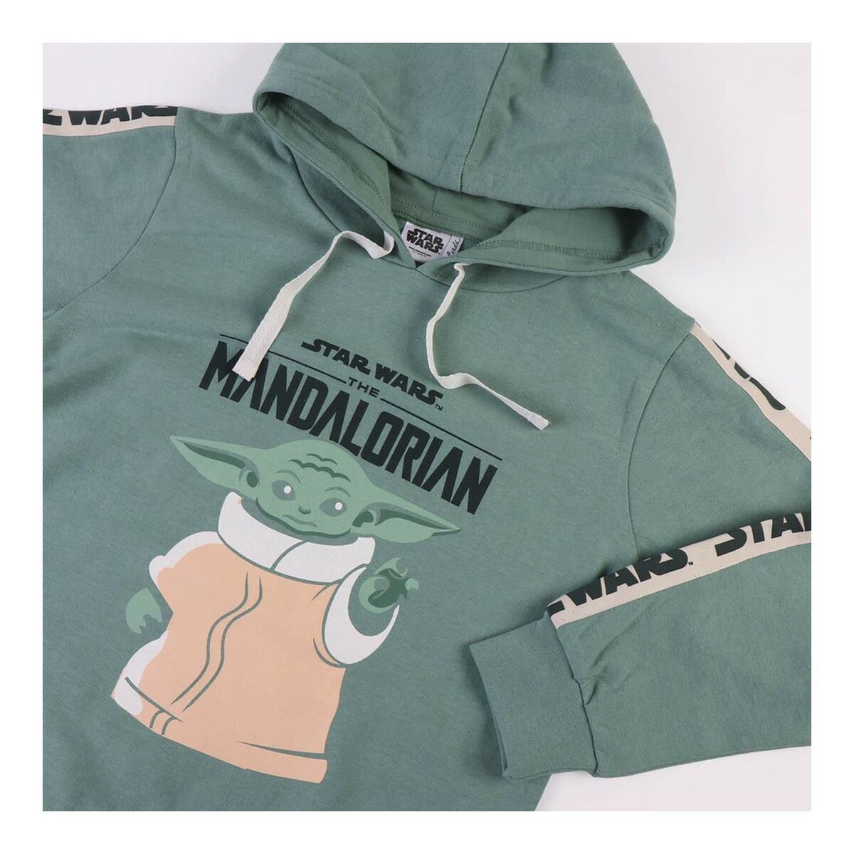 Балалар капюшоны бар толстовка The Mandalorian Жасыл-5