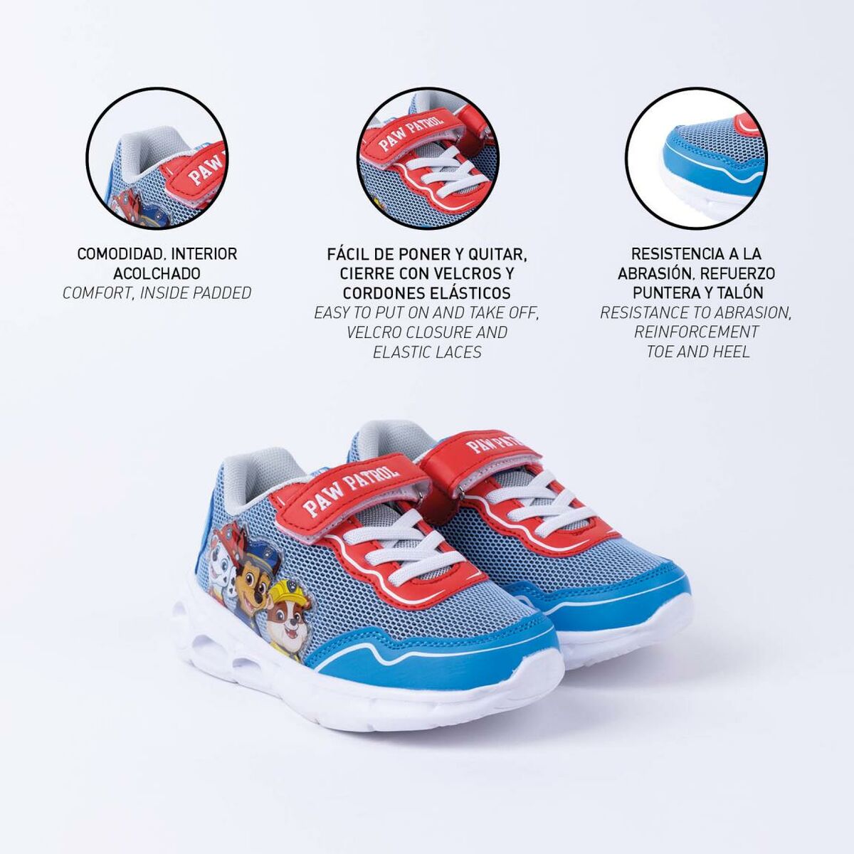 Жарықдиодты кроссовкалар The Paw Patrol Blue-2