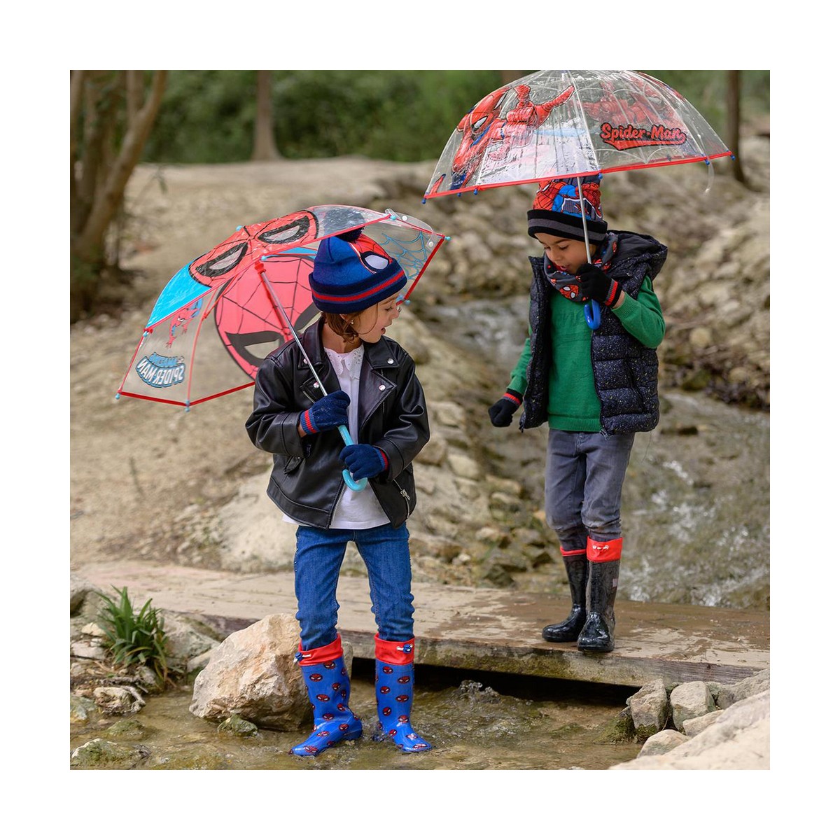 Зонт Spiderman 45 cm Красный (Ø 71 cm)-5