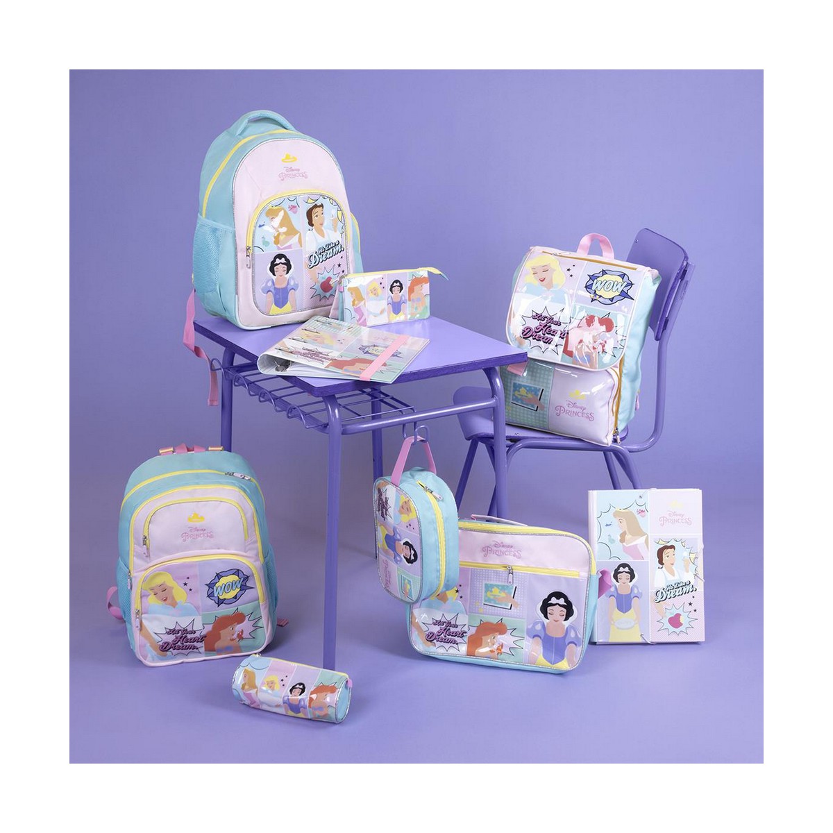 Зонт Disney Princess Лиловый PoE 45 cm (Ø 71 cm)-2