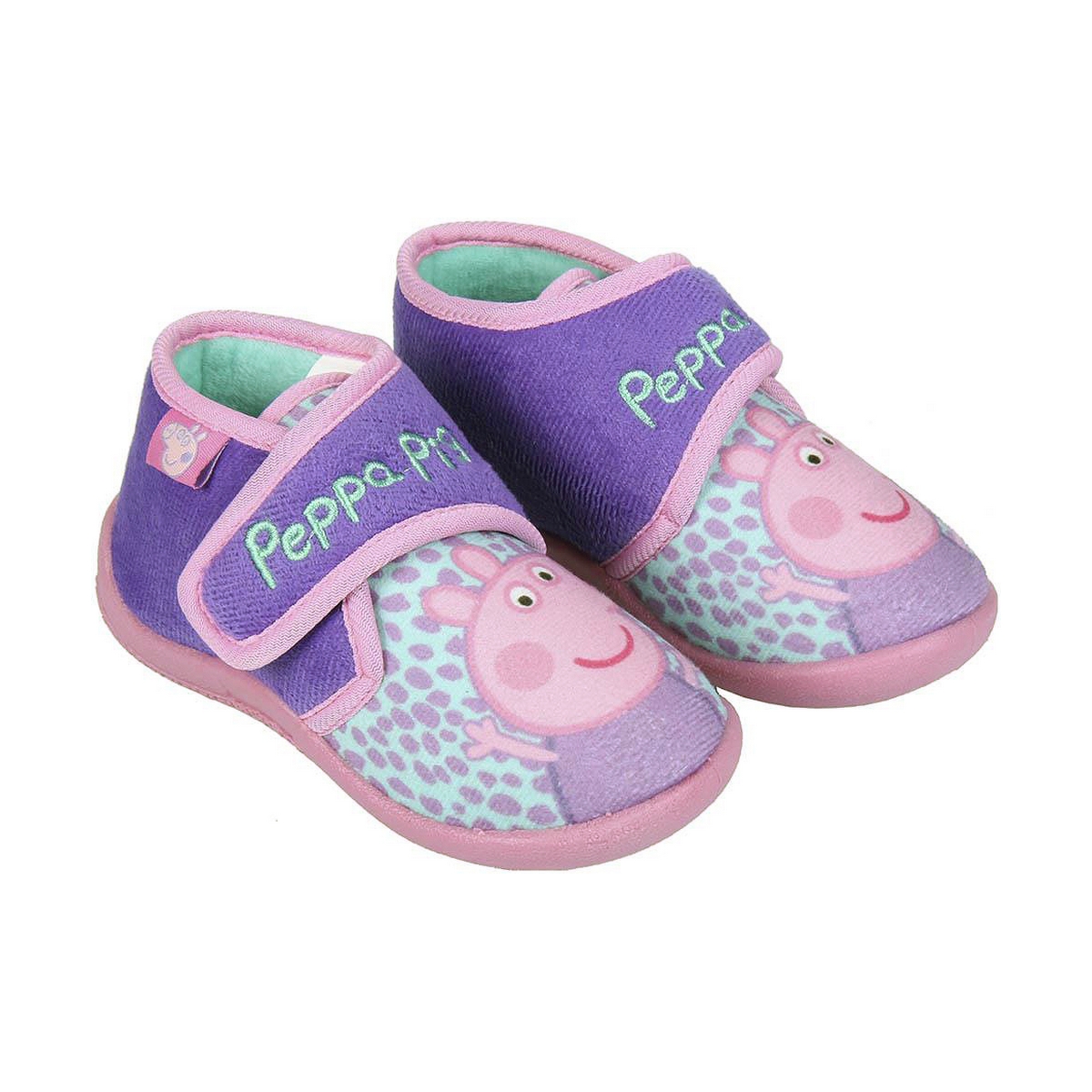 Үй аяқ киім 3D Peppa Pig қызғылт күлгін-4