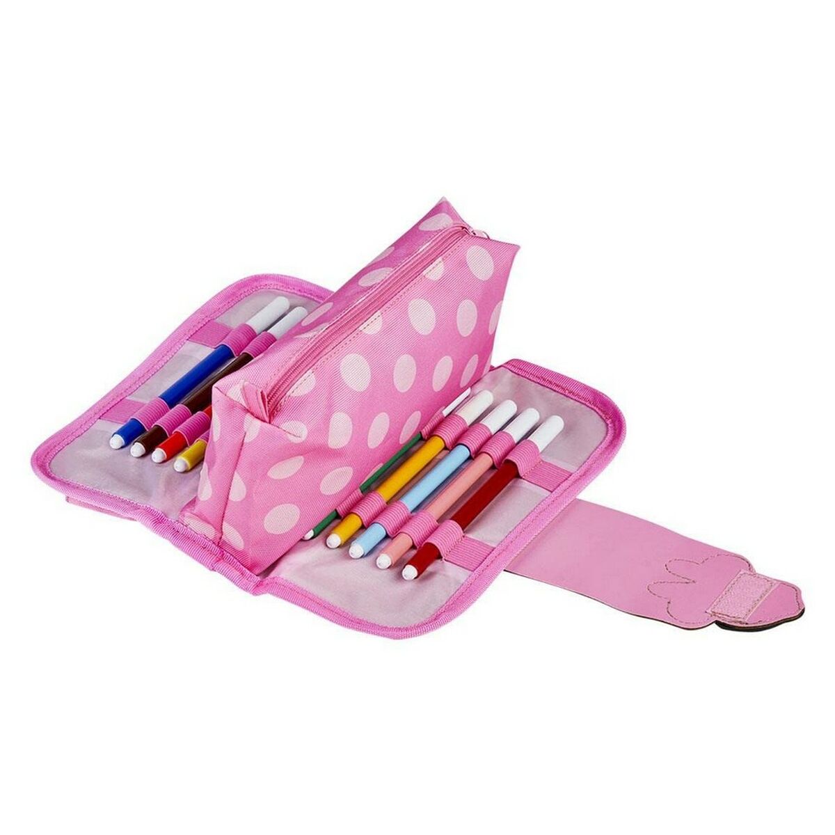 Школьный пенал Minnie Mouse Розовый (22 x 12 x 7 cm)-3