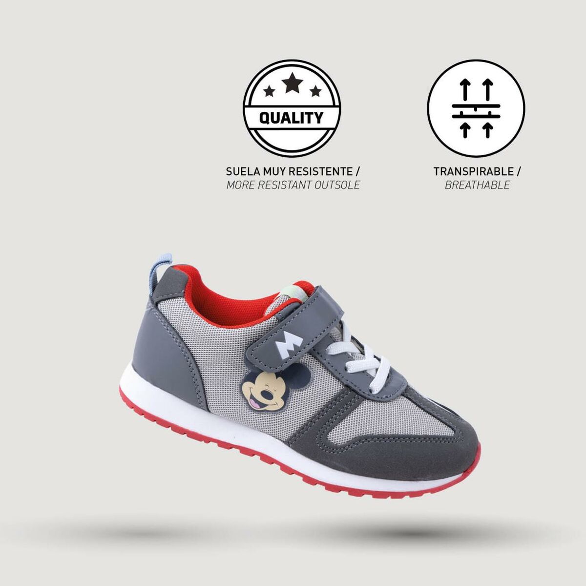 Балалар спорттық кроссовкалар Mickey Mouse Сұр-6