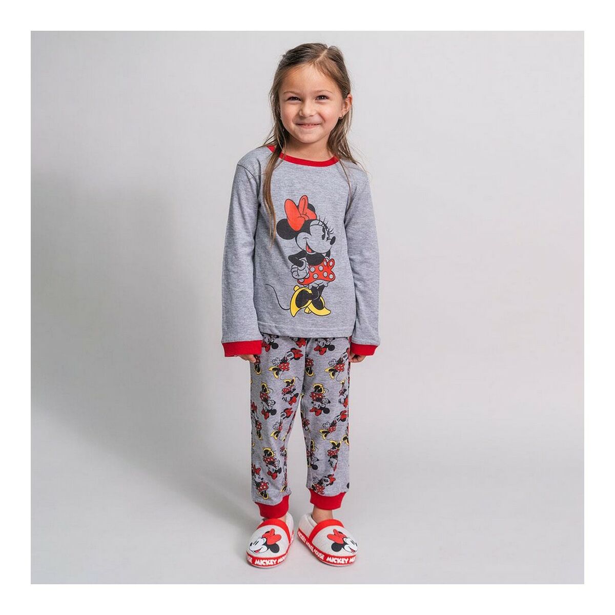 Балалар Minnie Mouse Сұр пижамы-3