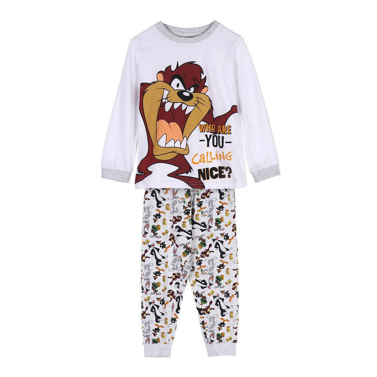 Pijama Çocuklar Looney Ezgiler Gri