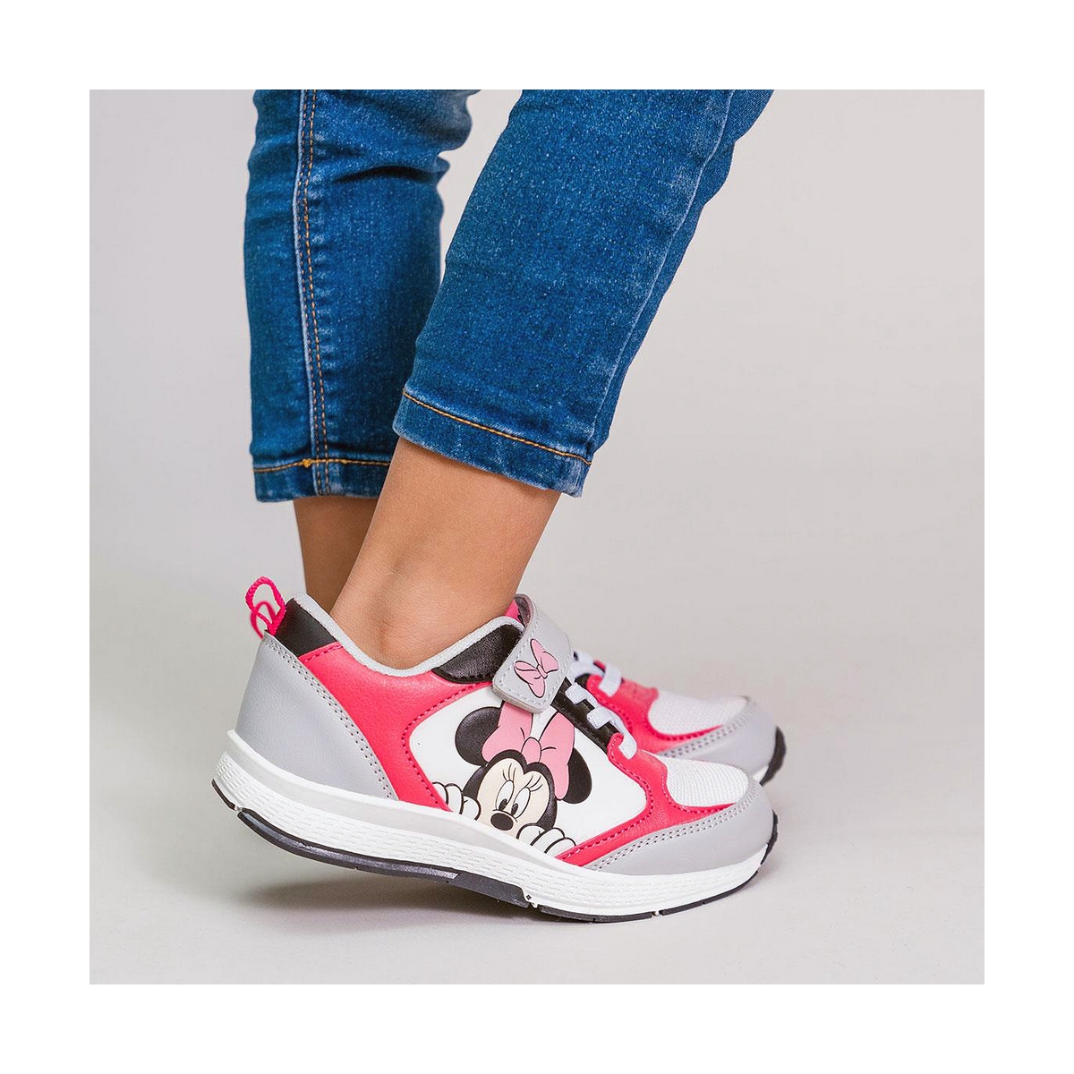 Балаларға арналған спорттық кроссовкалар Minnie Mouse Сұр қызғылт-5