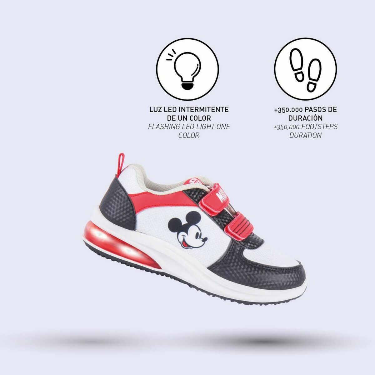 Mickey Mouse жарықдиодты кроссовкалар-2