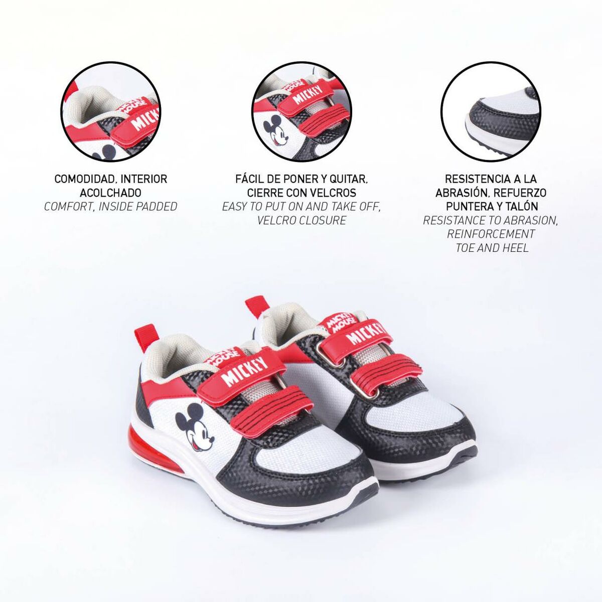 Mickey Mouse жарықдиодты кроссовкалар-7