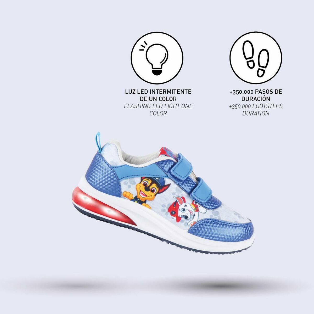 Жарықдиодты кроссовкалар The Paw Patrol Blue-4