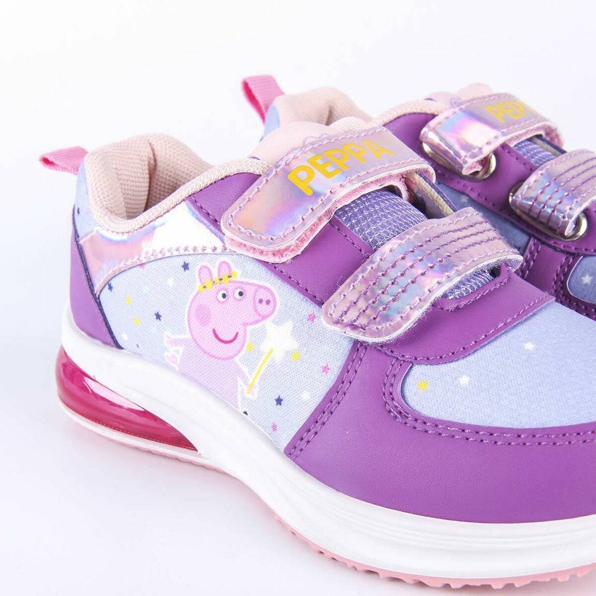 Жарықдиодты кроссовкалар Peppa Pig күлгін-3