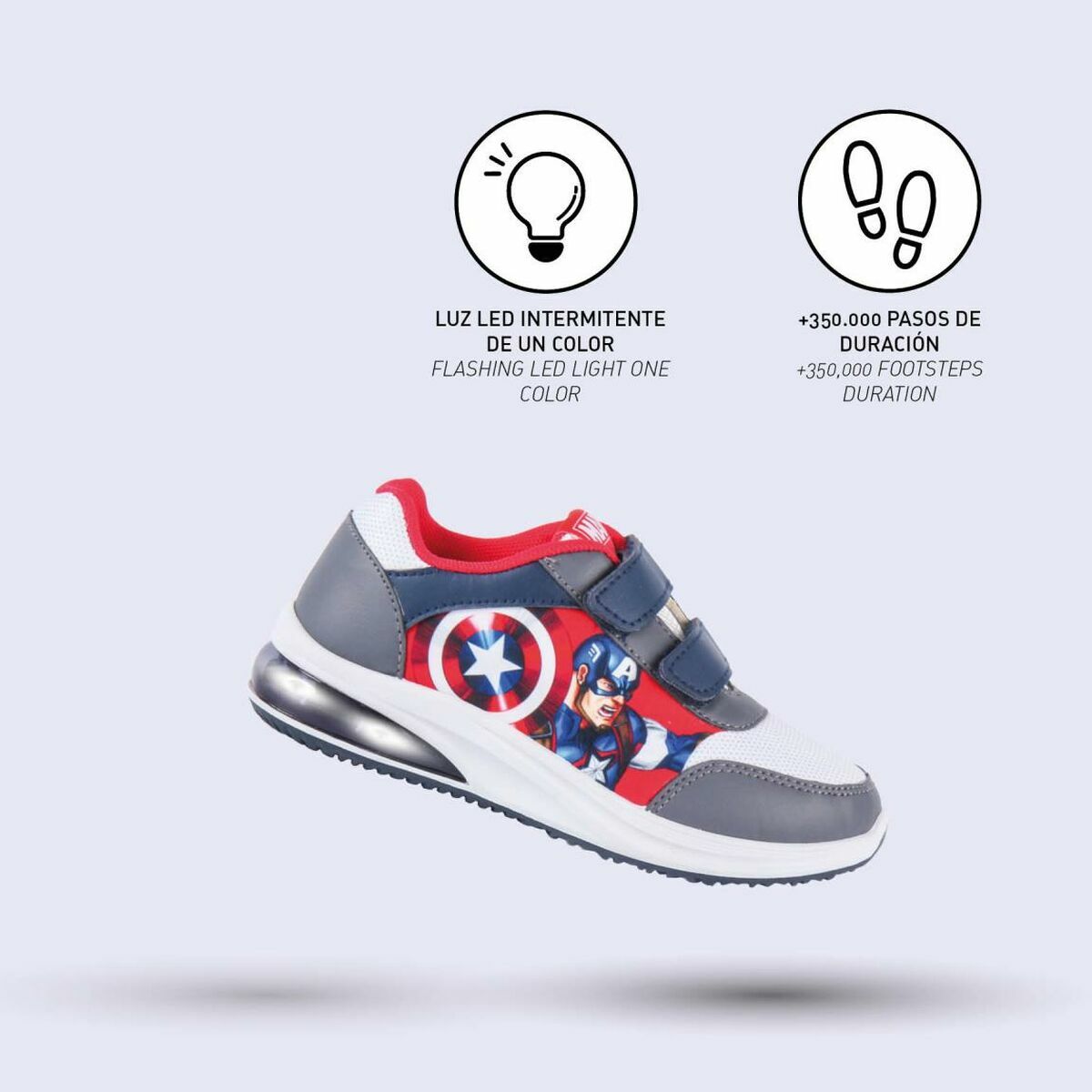 Жарықдиодты кроссовкалар The Avengers-5
