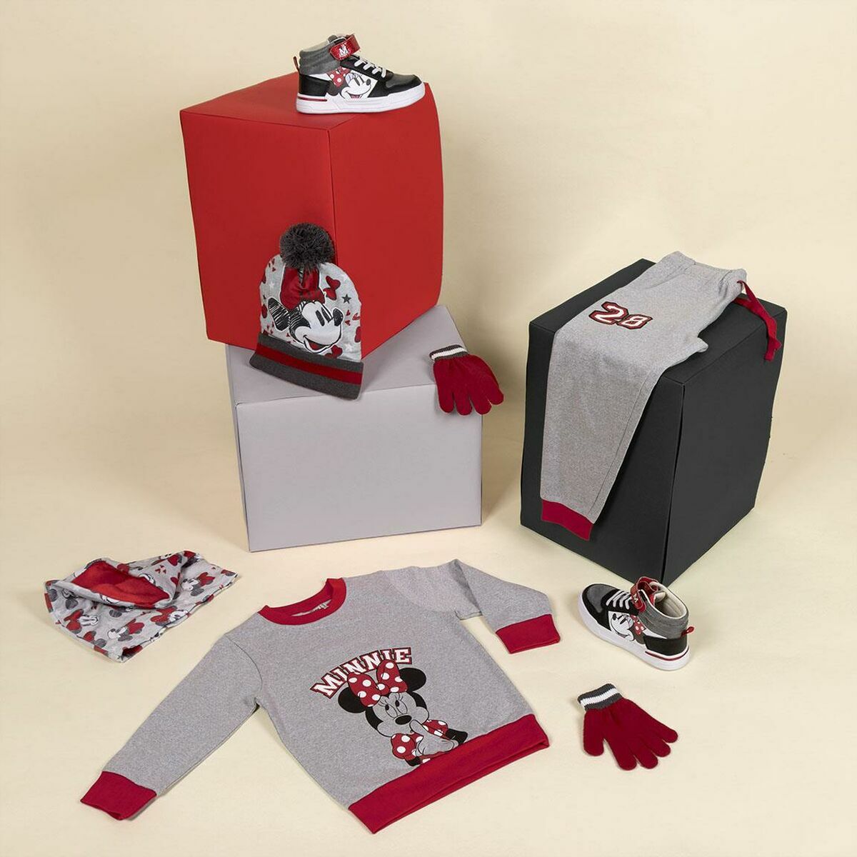 Күнделікті балалар бәтеңке Minnie Mouse Қара-2