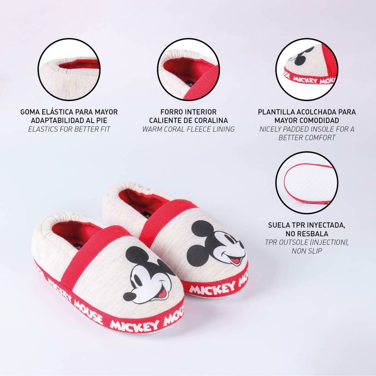 Mickey Mouse аяқ киімі Ашық сұр-5