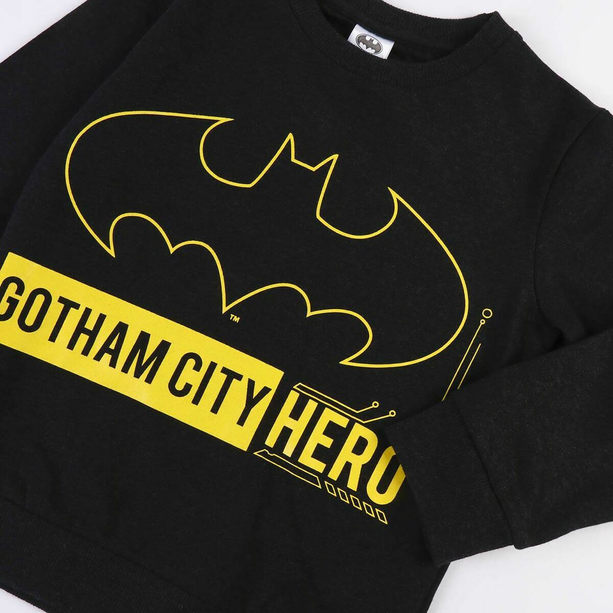 Sweat-shirt sans capuche bébé Batman Noir-2