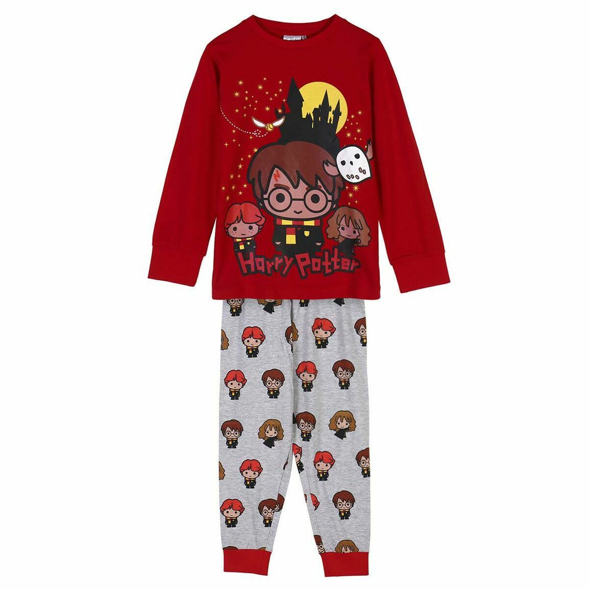Pijama Infantil Harry Potter Vermelho-2