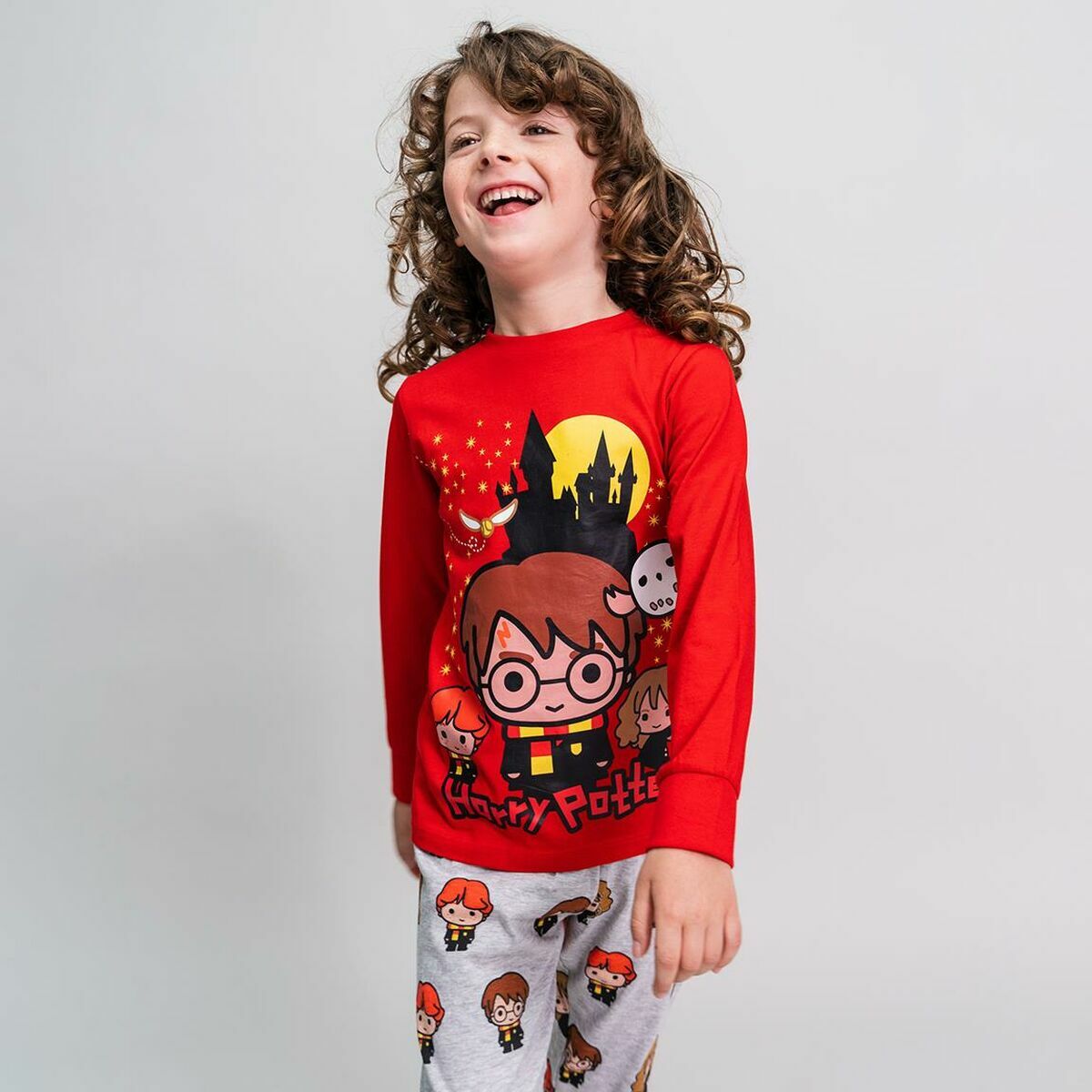 Pijama Infantil Harry Potter Vermelho-6