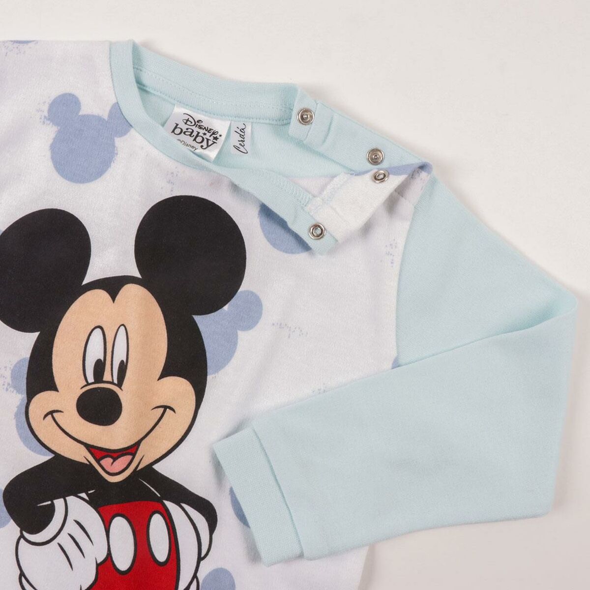 Pijama Mickey Mouse para niños azul claro-3