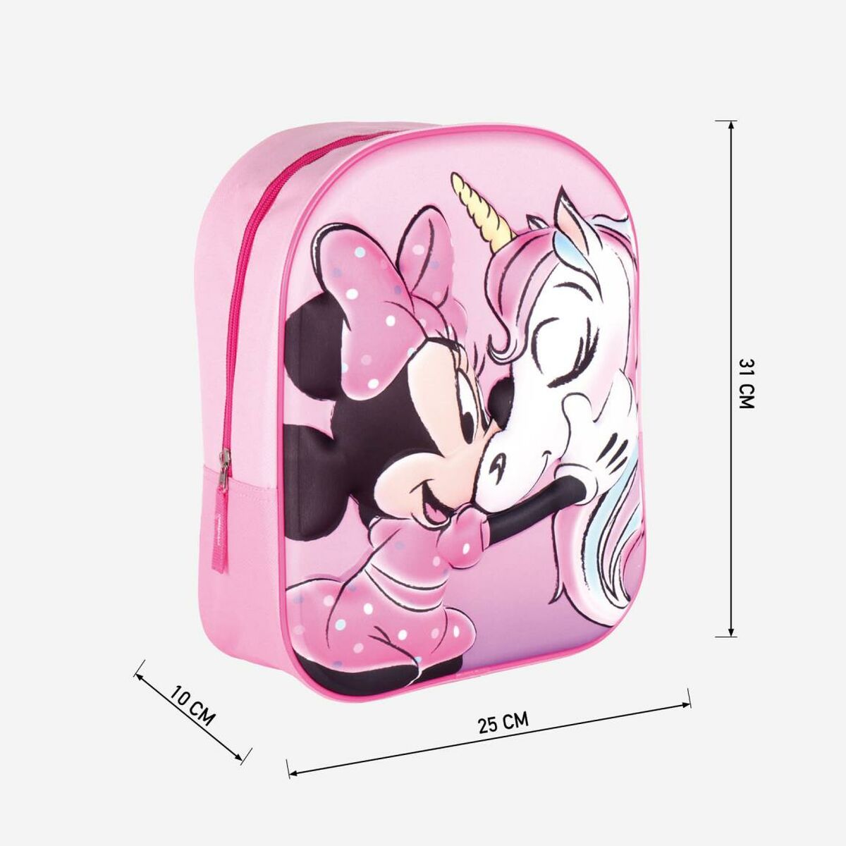 Школьный рюкзак Minnie Mouse Розовый (25 x 31 x 10 cm)-2