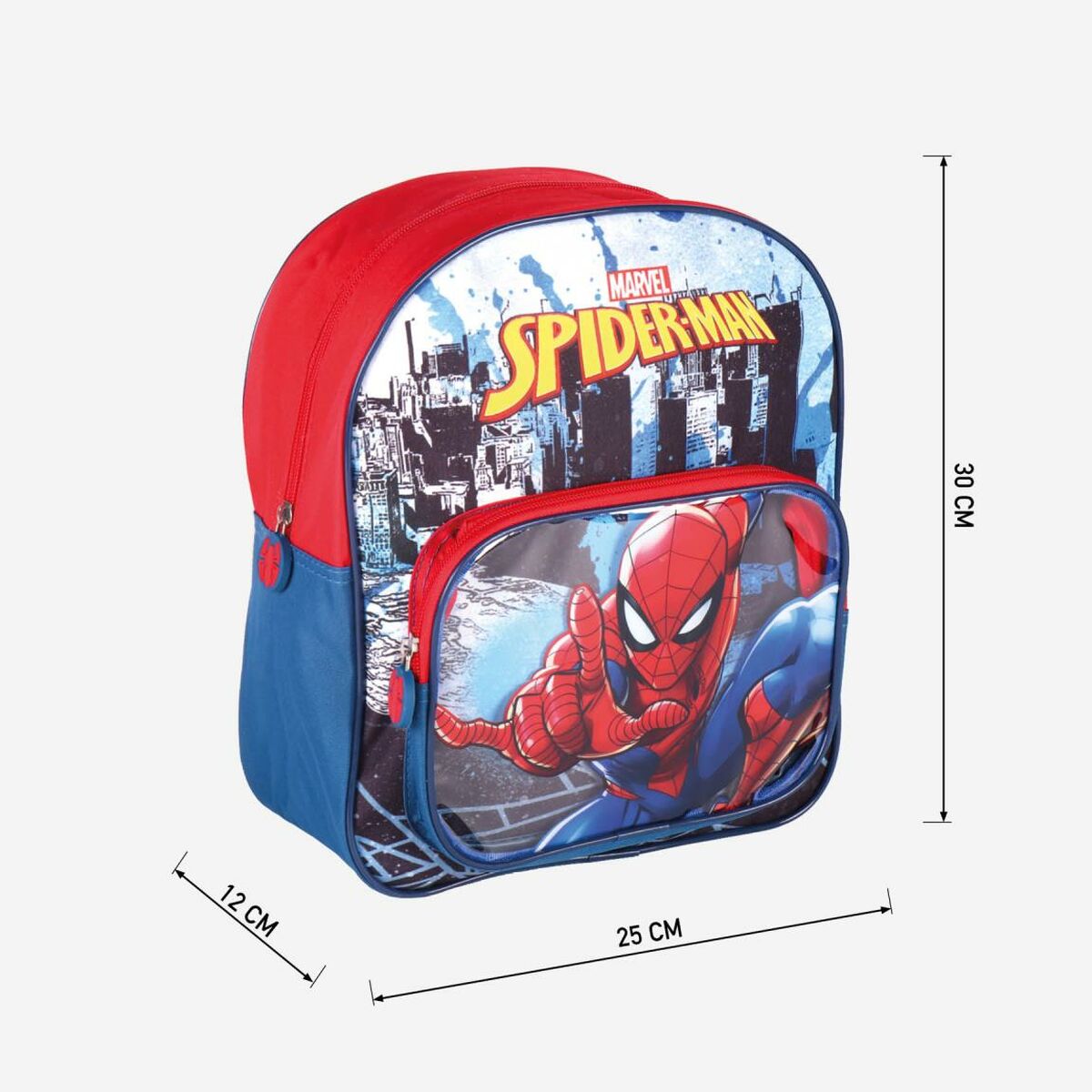 Школьный рюкзак Spider-Man Красный 25 x 30 x 12 cm-2