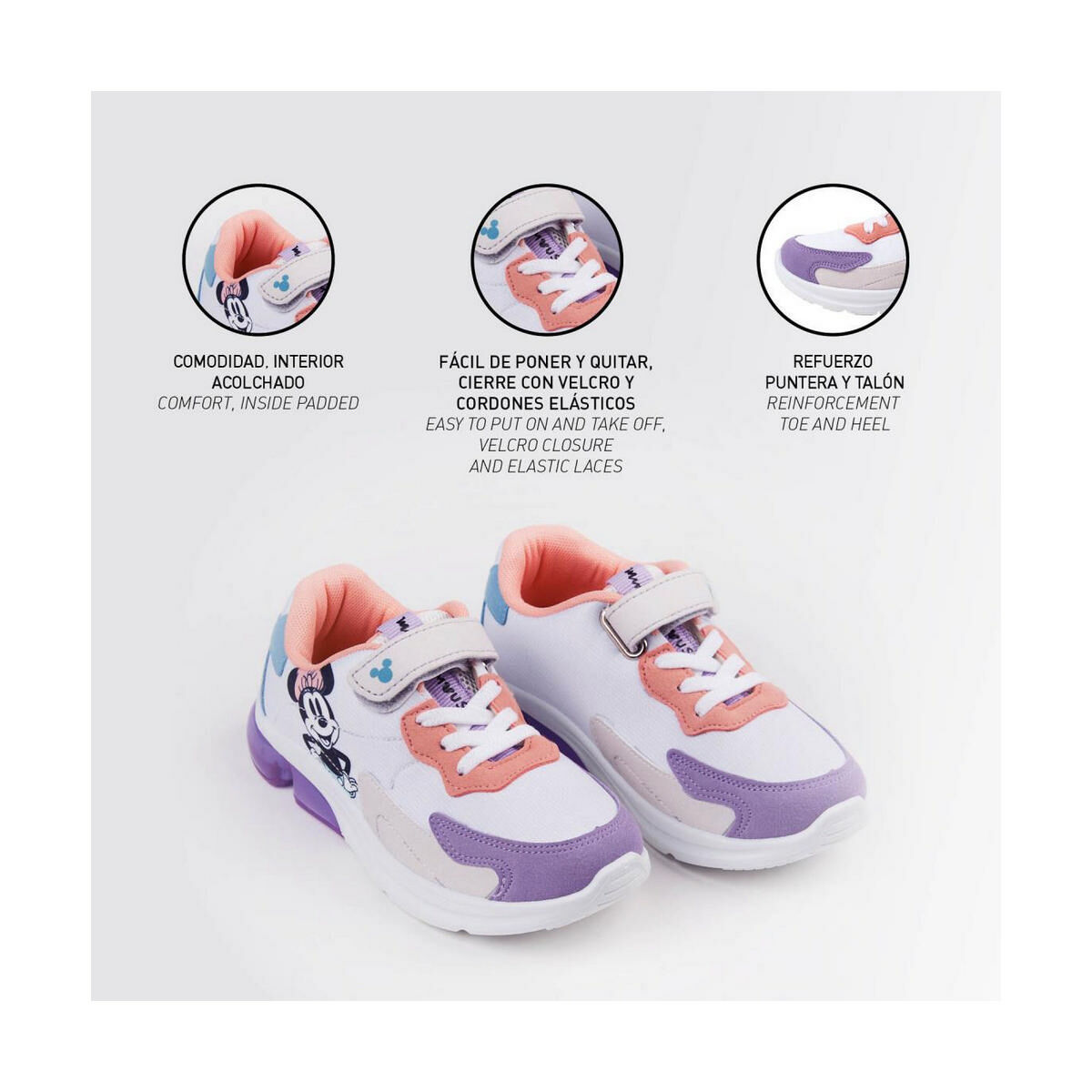 Կոշիկներ LED Minnie Mouse Տարբեր գունավոր-4