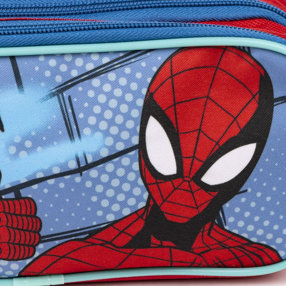 Двойной пенал Spider-Man Красный Синий 22,5 x 8 x 10 cm-3