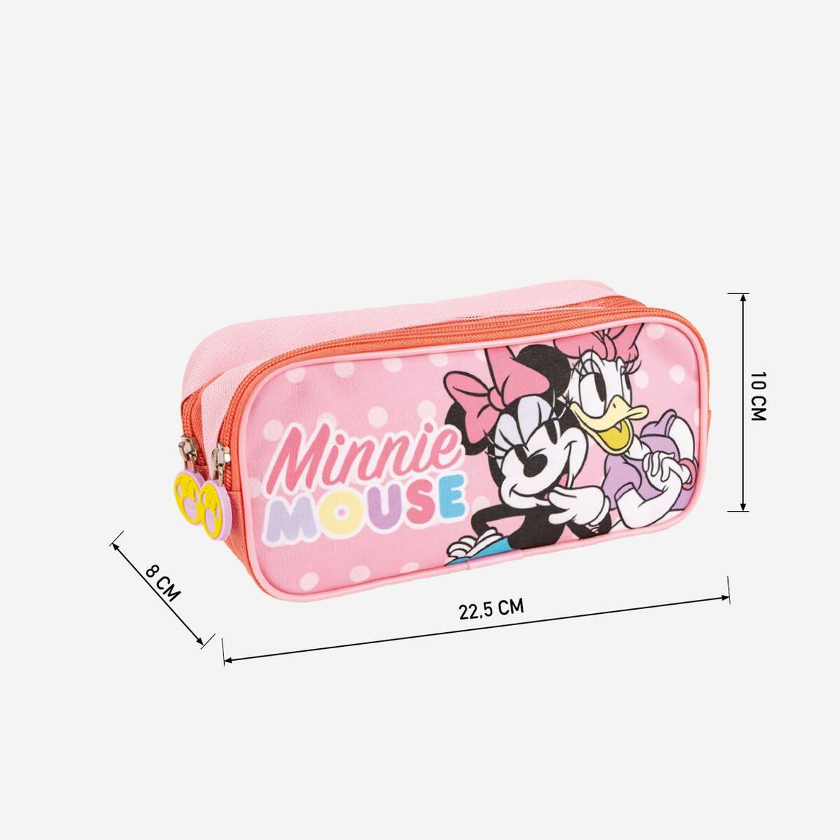 Двойной пенал Minnie Mouse Розовый 22,5 x 8 x 10 cm-2
