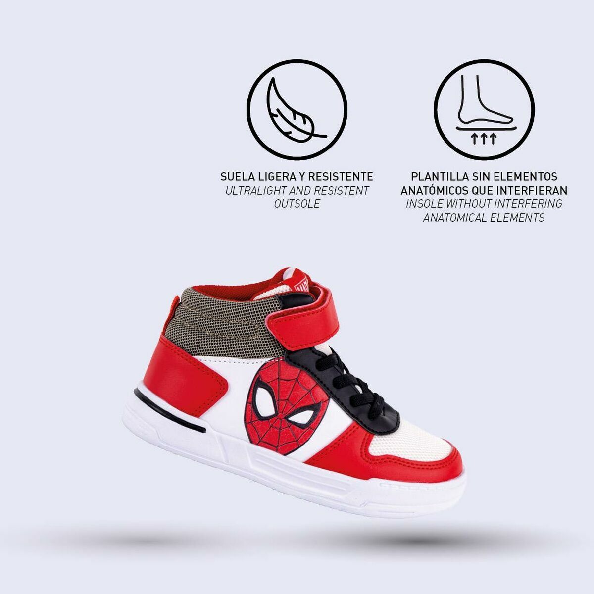 매일 키즈 부츠 스파이더 맨 레드-4