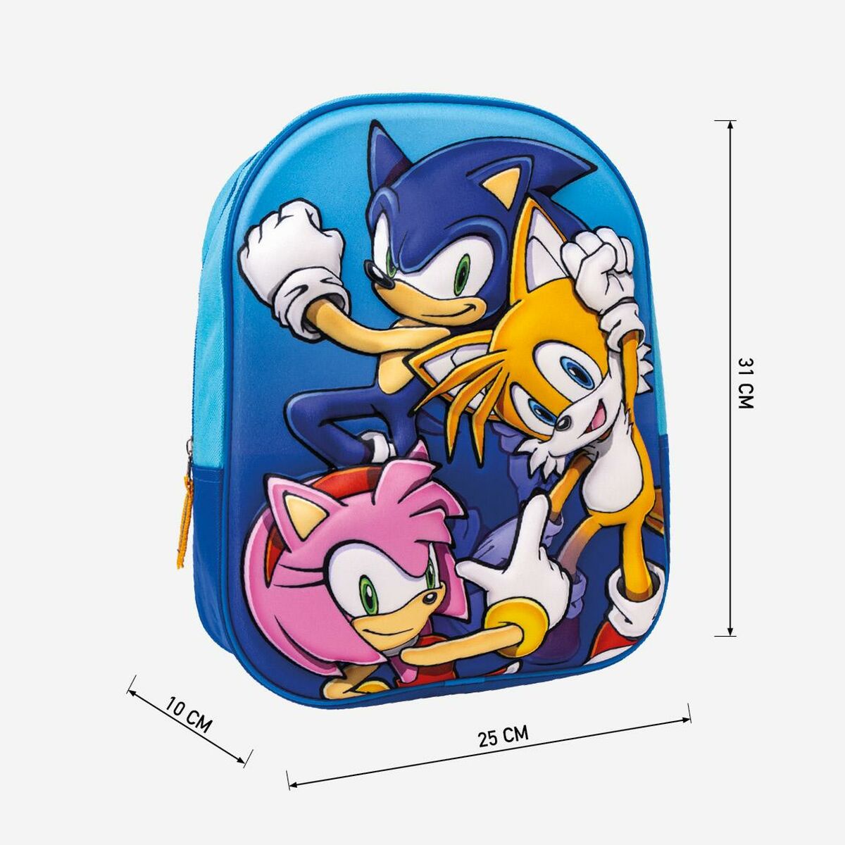 Школьный рюкзак 3D Sonic 25 x 31 x 9 cm Синий-2