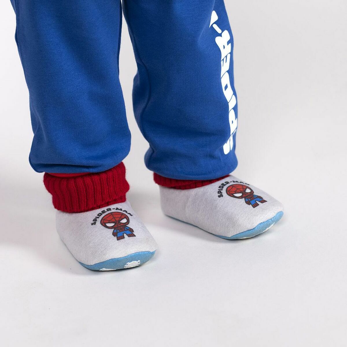 스파이더 맨 홈 슬리퍼 라이트 그레이-7