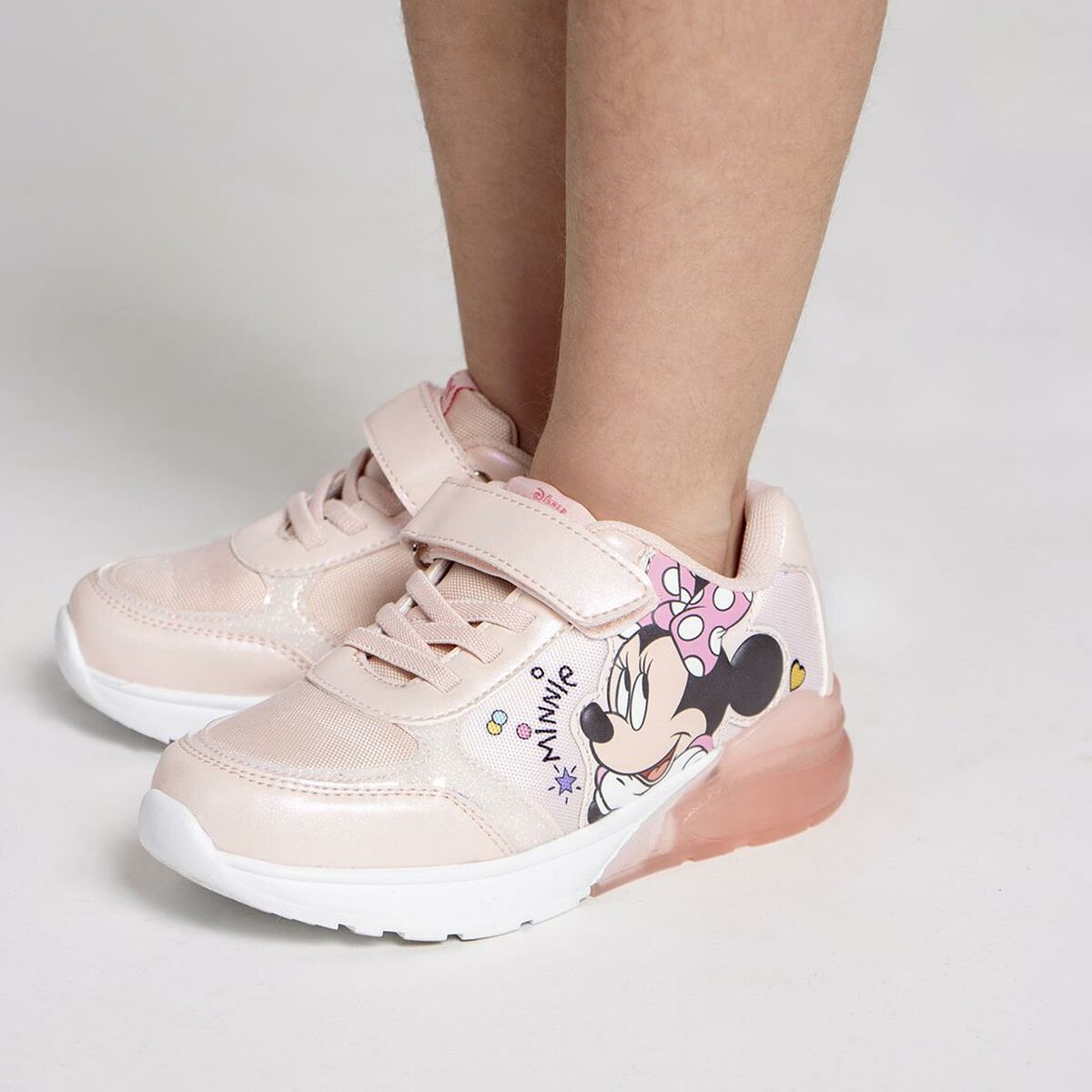 Sneaker mit Minnie Mouse LED Pink-3