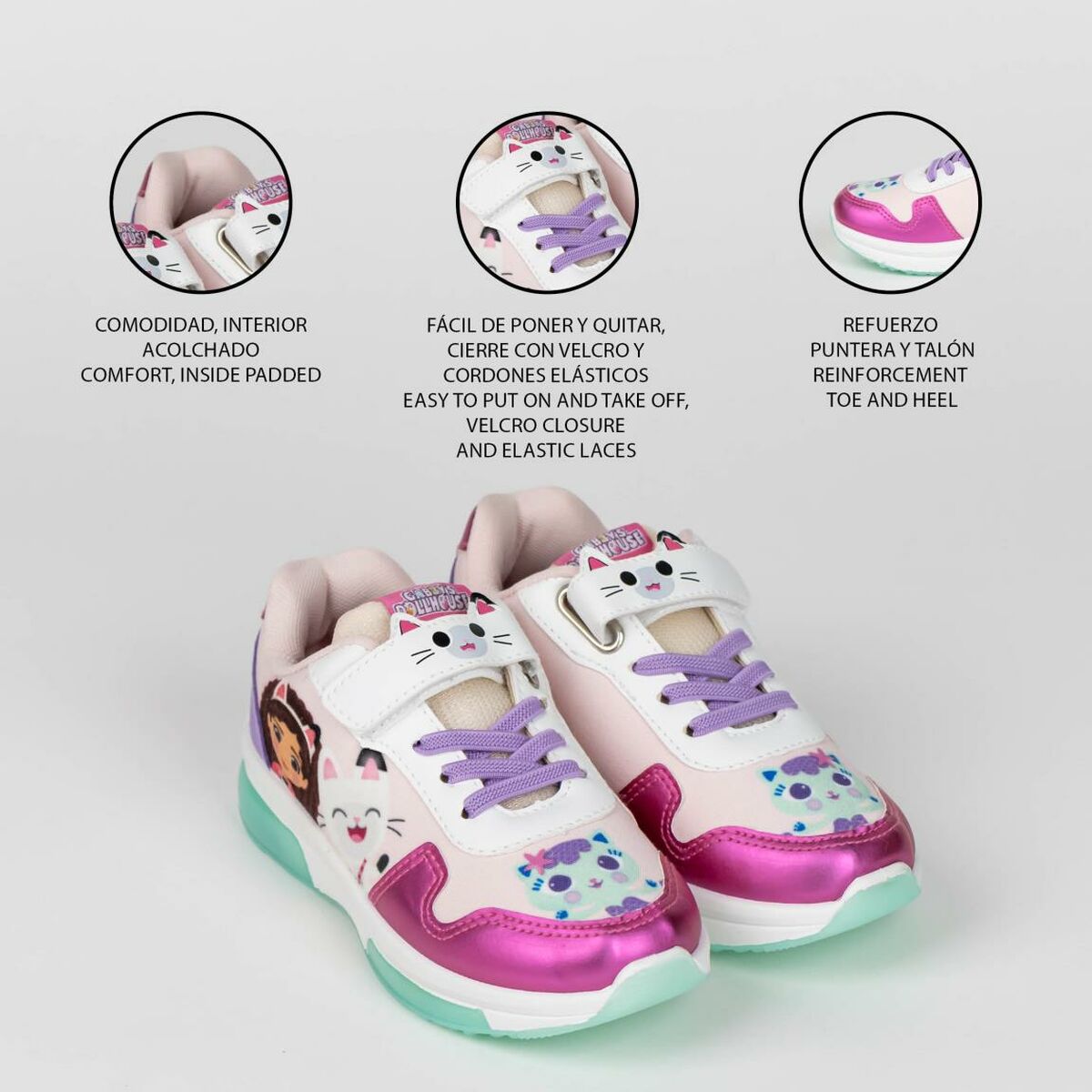 개비의 인형 집 LED 트레이너 핑크-2